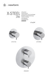 newform X-STEEL 316 67671EX Instructions De Montage