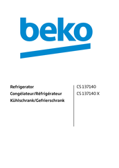 Beko CS 137140 X Mode D'emploi