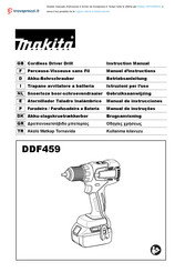 Makita DDF459 Manuel D'instructions