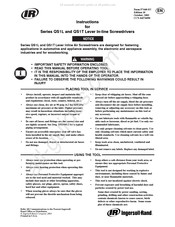 Ingersoll Rand QS1T17 Manuel D'instructions