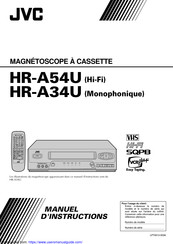 JVC HR-A54U Manuel D'instructions