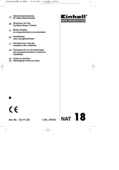 EINHELL NEW GENERATION NAT 18 Mode D'emploi