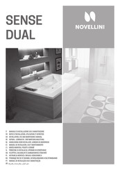 Novellini SENSE DUAL Notice D'installation, Utilisation Et Entretien