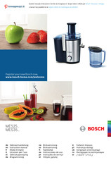 Bosch MES35 Série Mode D'emploi