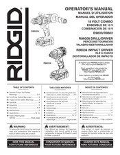 RIDGID R9602 Manuel D'utilisation