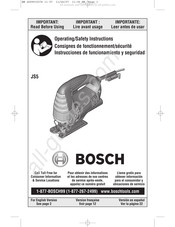 Bosch JS5 Consignes De Fonctionnement/Sécurité