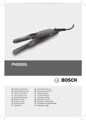 Bosch PHS959 Serie Notice D'utilisation