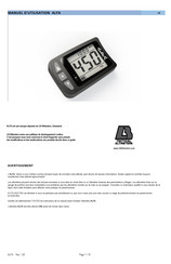 LB Altimeters ALFA Manuel D'utilisation