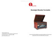 1byone Nostalgic Wooden Turntable Manuel D'instructions