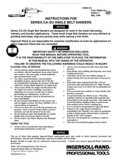 Ingersoll Rand CA-EU Serie Manuel D'instructions