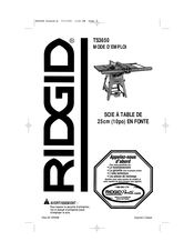 RIDGID TS3650 Mode D'emploi