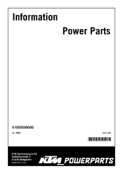 KTM Power Parts 61005099000 Instructions D'installation