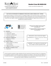 Kozy Heat Fireplaces Komfort Zone KZK-036 Instructions D'installation