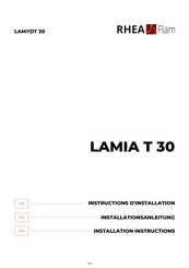 RHÉA-FLAM LAMYDT 30 Instructions D'installation