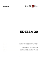 RHÉA-FLAM EDESSA 20 Instructions D'installation