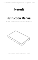 Inateck FE2005 Manuel D'instructions
