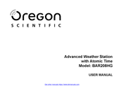 Oregon Scientific BAR208HG Manuel De L'utilisateur