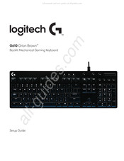 Logitech G G610 Orion Brown Guide D'installation