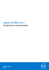 Dell Inspiron 16 7630 Configuration Et Caractéristiques