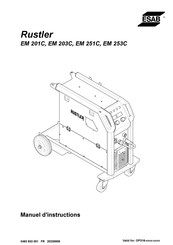 ESAB Rustler EM 203C Manuel D'instructions