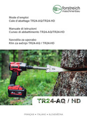 Forstreich Maschinenbau TR24-AQ Mode D'emploi