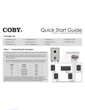 Coby DVD968 Guide De Démarrage Rapide