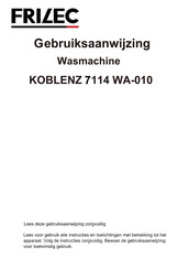 Frilec KOBLENZ 7114 WA-010 Mode D'emploi