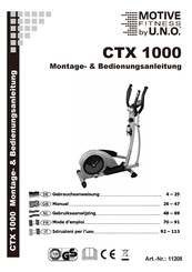 U.N.O. Fitness CTX 1000 Mode D'emploi
