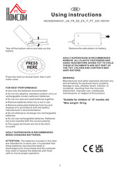 Homcom 330-160V00 Mode D'emploi