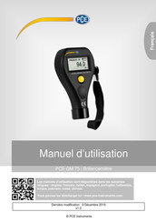 PCE Instruments PCE-GM 75 Manuel D'utilisation