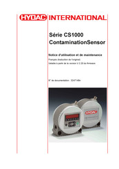 HYDAC International CS1000 Série Notice D'utilisation Et De Maintenance