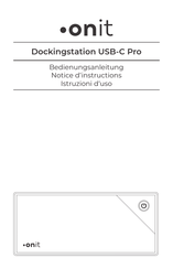 onit USB-C Pro Notice D'instructions