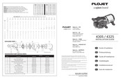 Xylem FLOJET 4325 Guide D'installation