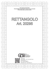 Gessi RETTANGOLO 20295 Instructions De Montage