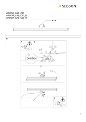 Sebson MIRROR CAB C90 B Manuel D'instructions