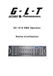 G-L-T SC 1216 DMX Operator Notice D'utilisation