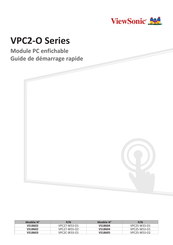 ViewSonic VPC25-W53-O1 Guide De Démarrage Rapide
