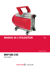 Pfeiffer Vacuum MVP 030-3 DC Manuel De L'utilisateur