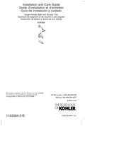 Kohler K-R1920 Guide D'installation Et D'entretien