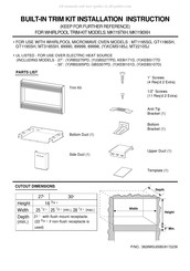 Whirlpool MK1190XH Instructions D'installation