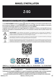 Seneca Z-SG Manuel D'installation