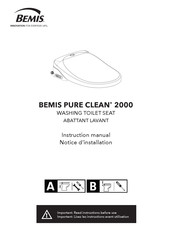 BEMIS PURE CLEAN 2000 Notice D'installation