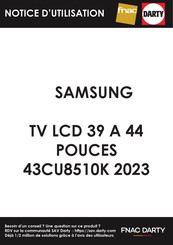 Samsung 43CU8510K Mode D'emploi
