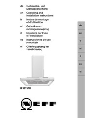 NEFF D 96T5N0 Notice De Montage Et D'utilisation