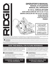 RIDGID R32031 Manuel D'utilisation