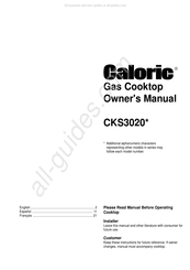 Caloric CKS3020 Serie Manuel Du Propriétaire