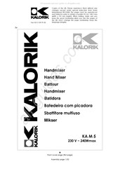 Kalorik KA M 5 Mode D'emploi