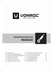 VONROC RS502AC Traduction De La Notice Originale