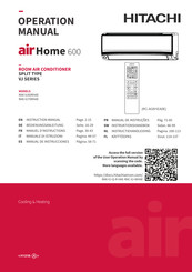 Hitachi air Home 600 VJ Serie Manuel D'instructions