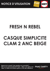 Fresh 'N Rebel CLAM2 Mode D'emploi